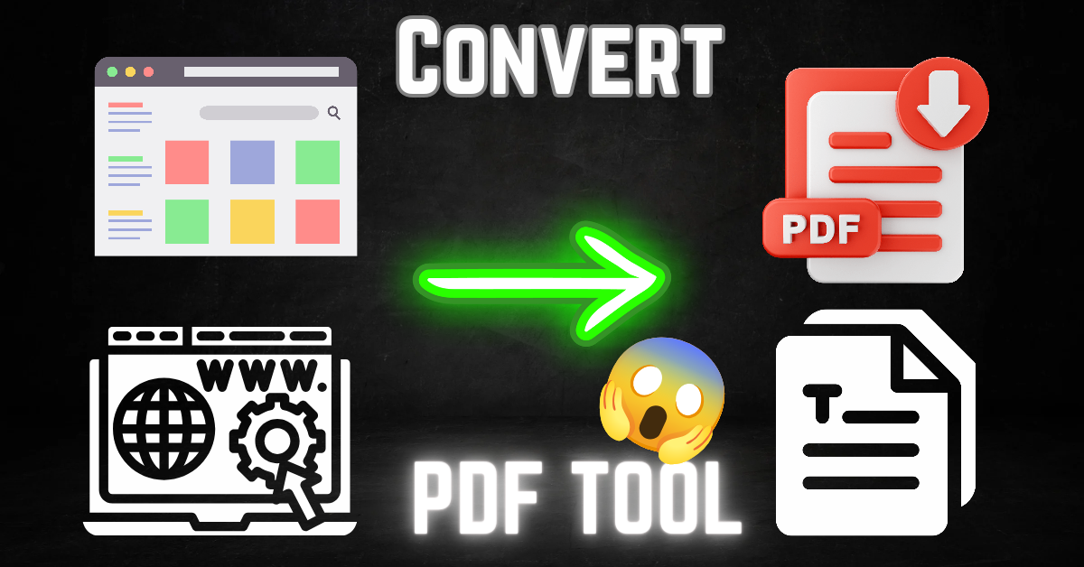 Convert Webpages & URLs into PDF, Text & More